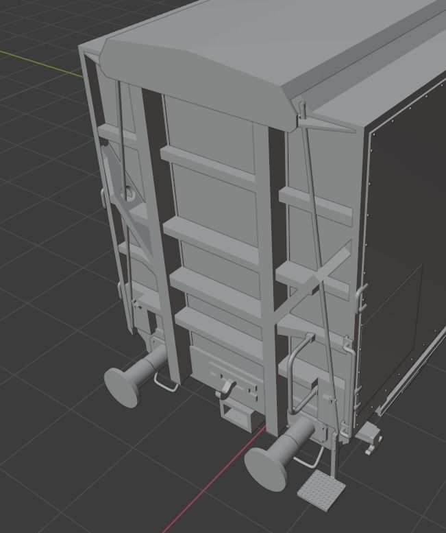 Pre supported H0 1-87 scale Hbis-tt 293 freight car 3D print model_18
