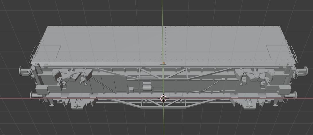 Pre supported H0 1-87 scale Hbis-tt 293 freight car 3D print model_17