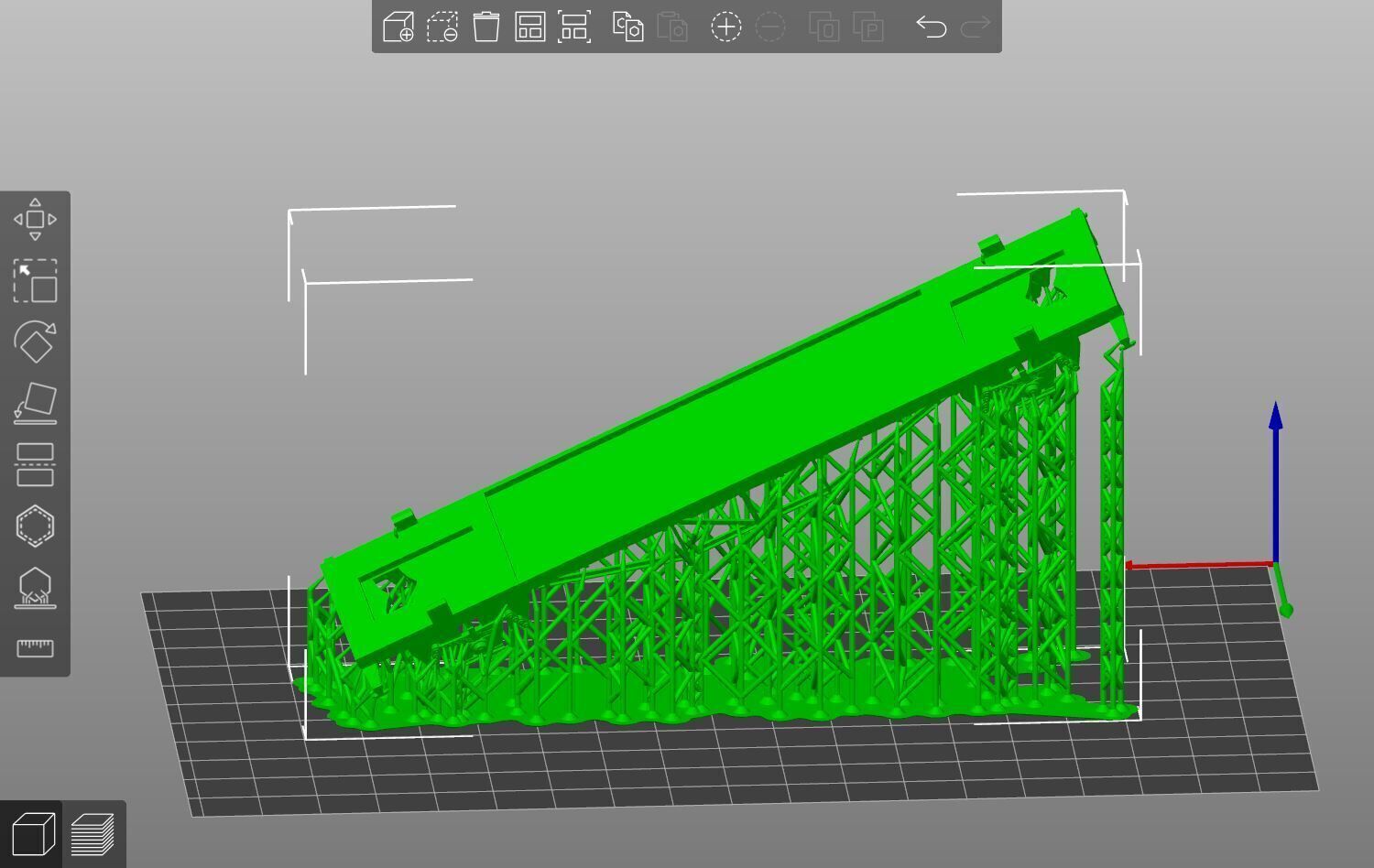 Pre supported H0 1-87 scale Hbis-tt 293 freight car 3D print model_29