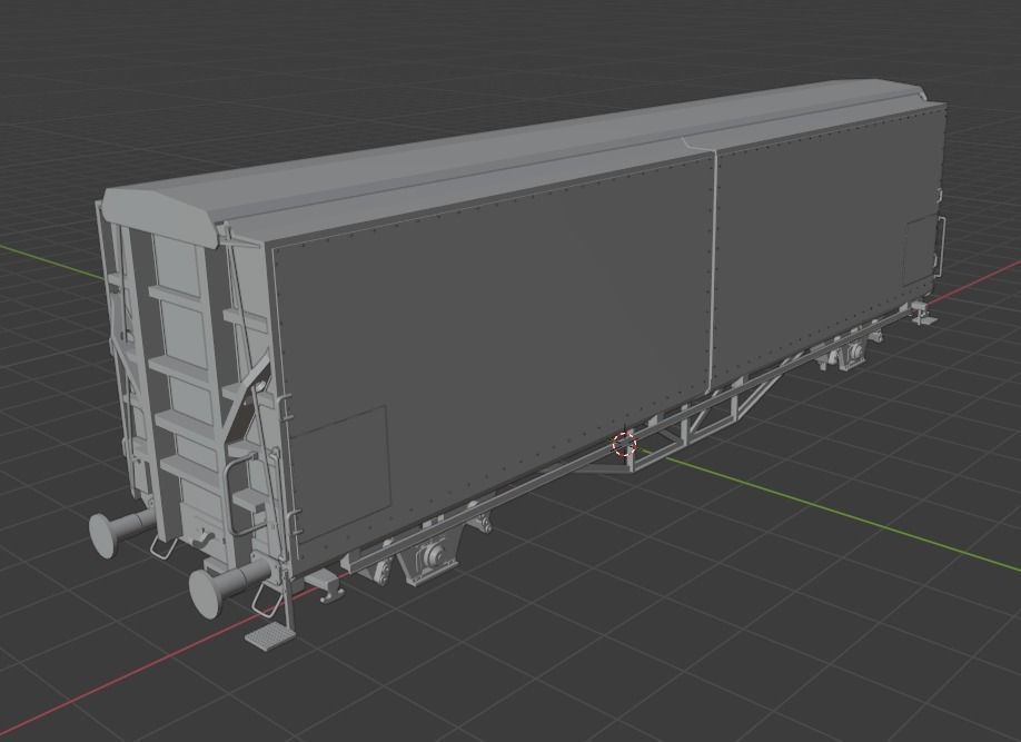 Pre supported H0 1-87 scale Hbis-tt 293 freight car 3D print model_6