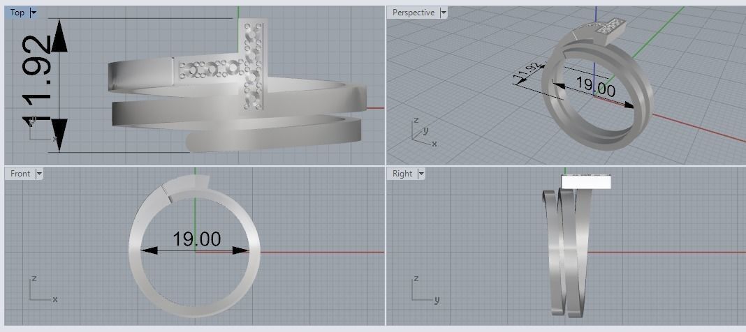 Beautiful ring 3D print model_1