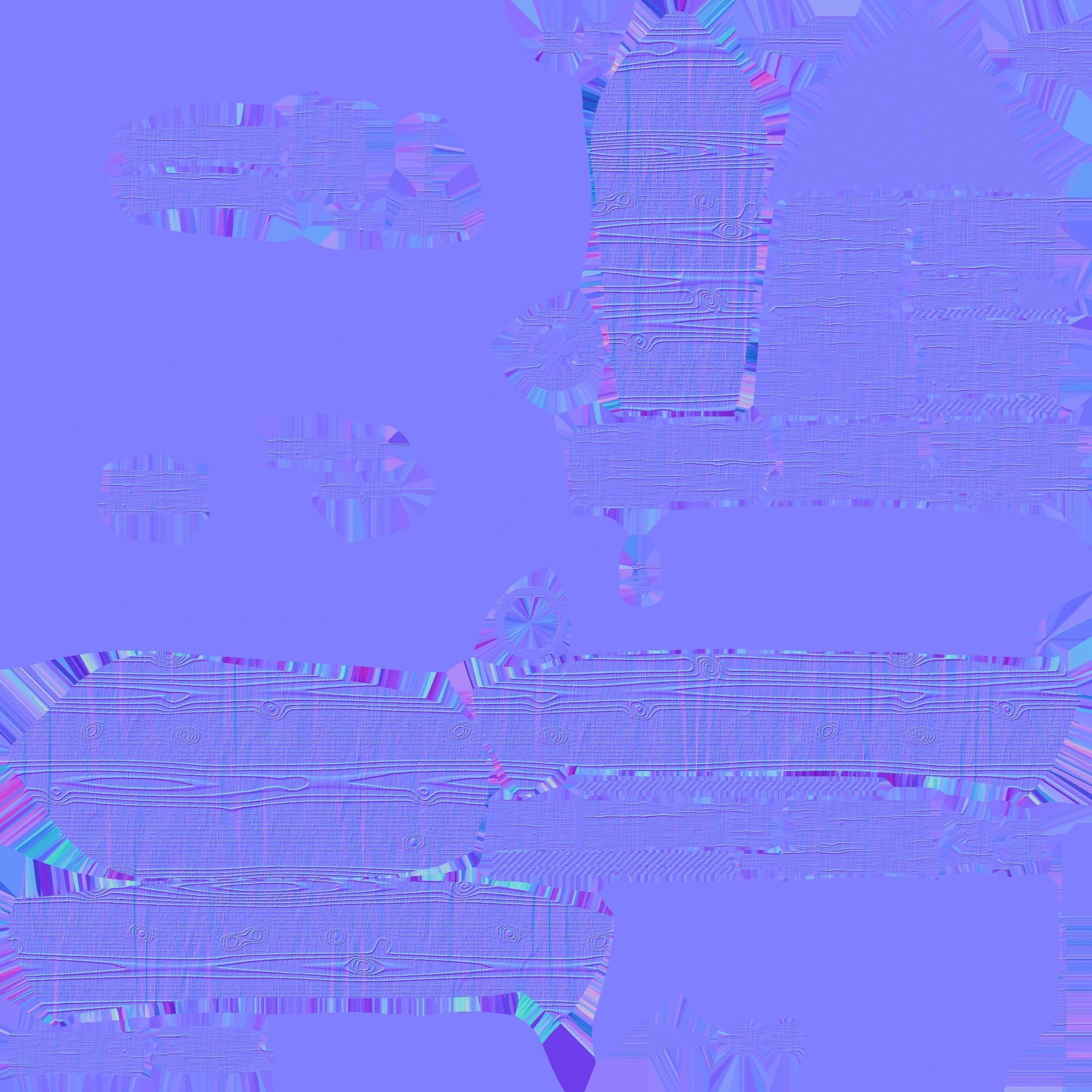 Cartoon Boat 09 - Wood White - Low Poly Ship Low-poly 3D model_21