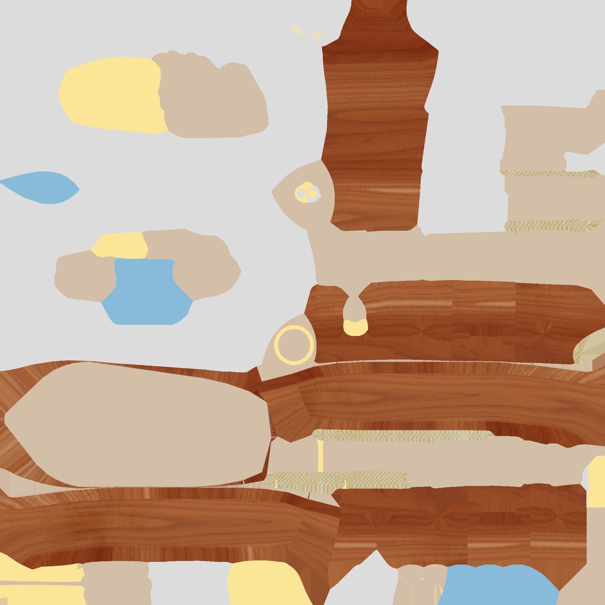 Cartoon Boat 10 - Wood Luxury - Low Poly Ship Low-poly 3D model_18