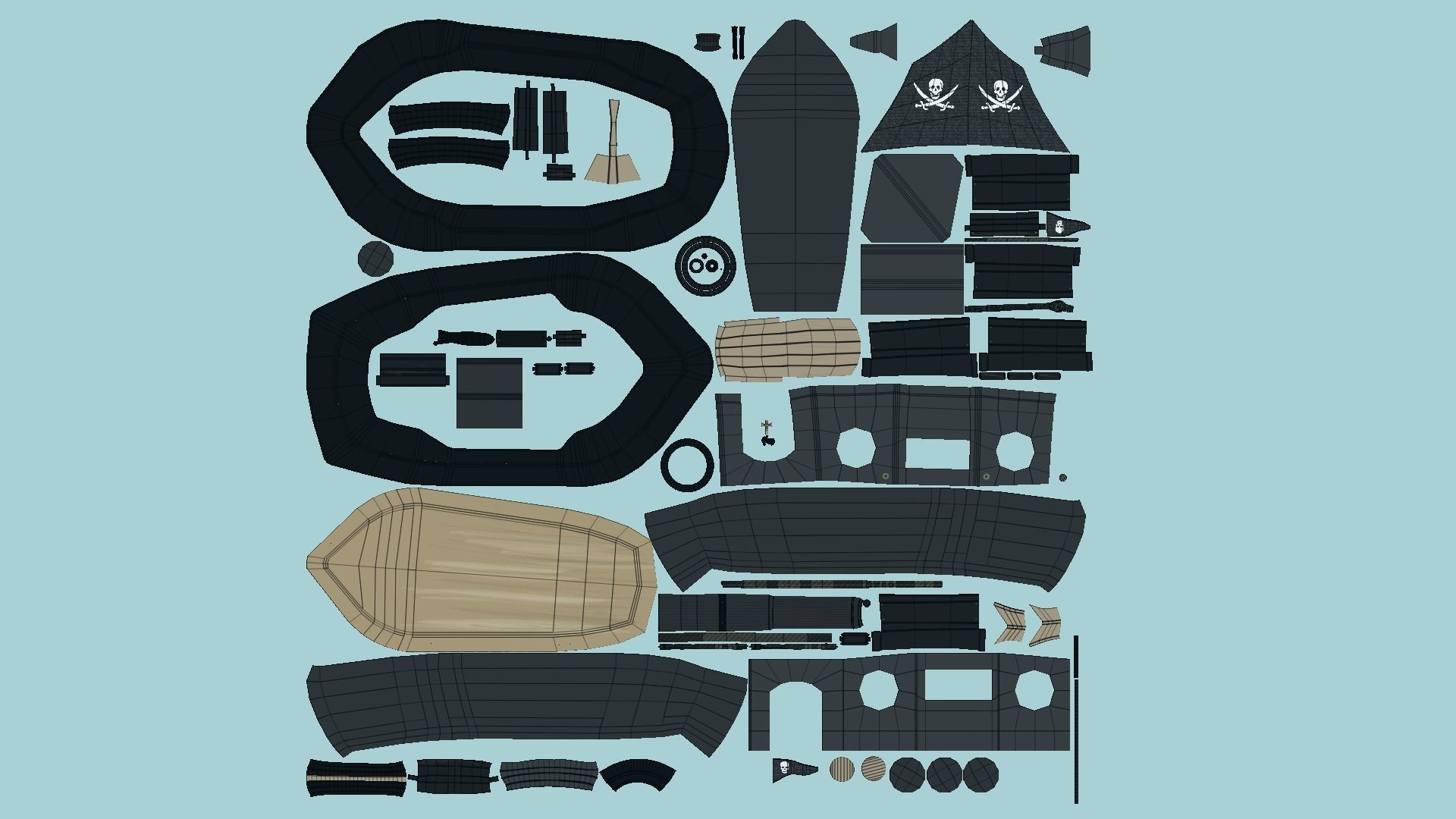 10 Cartoon Boat Collection - Low Poly Ships _66