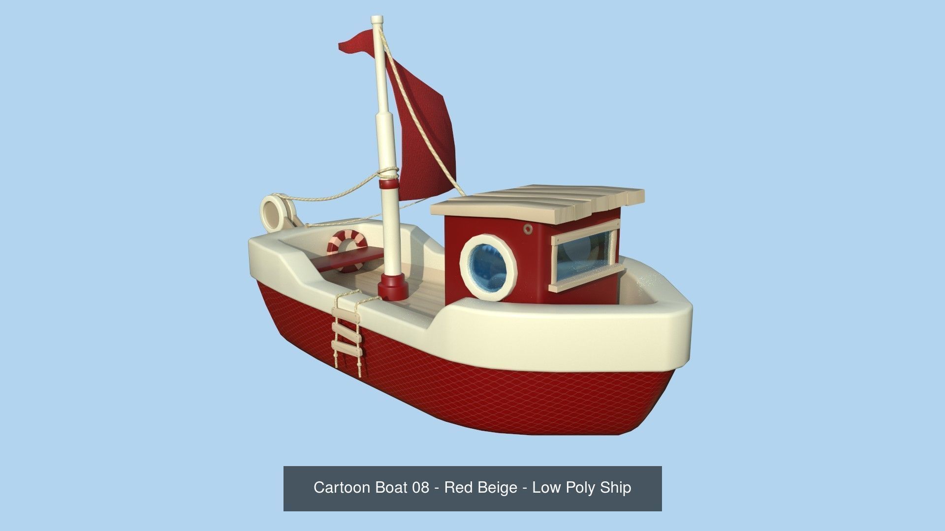 10 Cartoon Boat Collection - Low Poly Ships _9