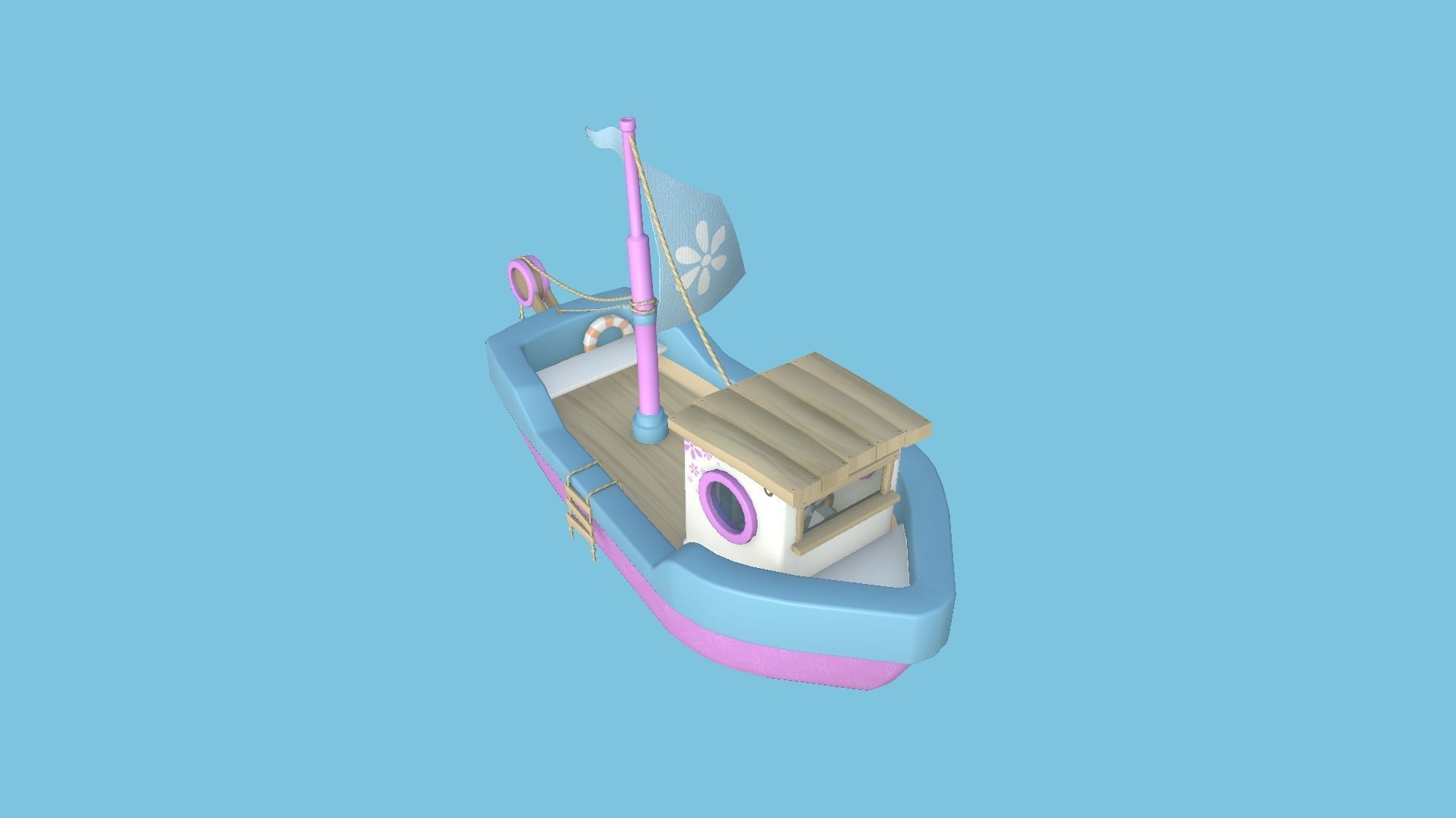 10 Cartoon Boat Collection - Low Poly Ships _56