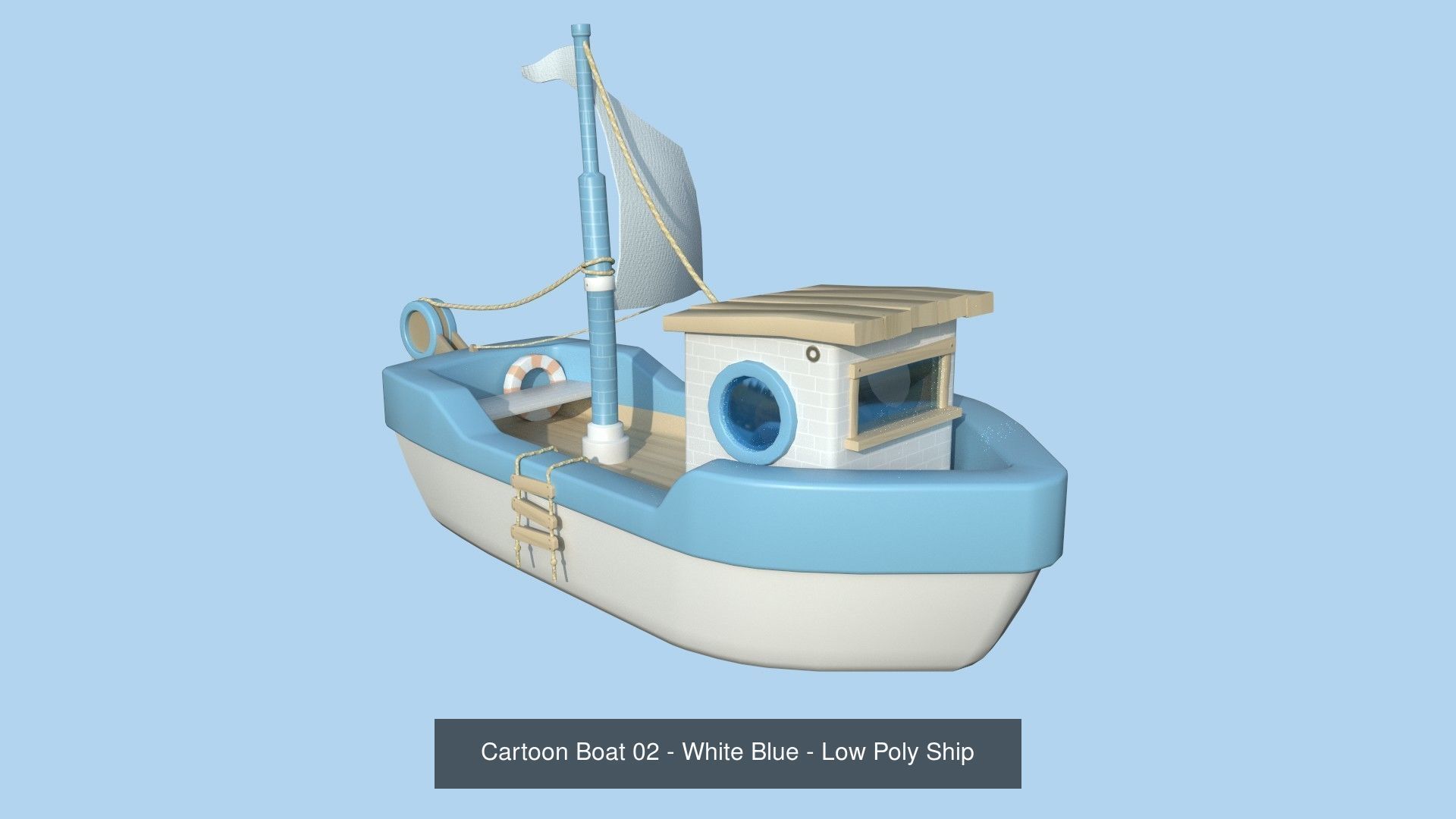 10 Cartoon Boat Collection - Low Poly Ships _3