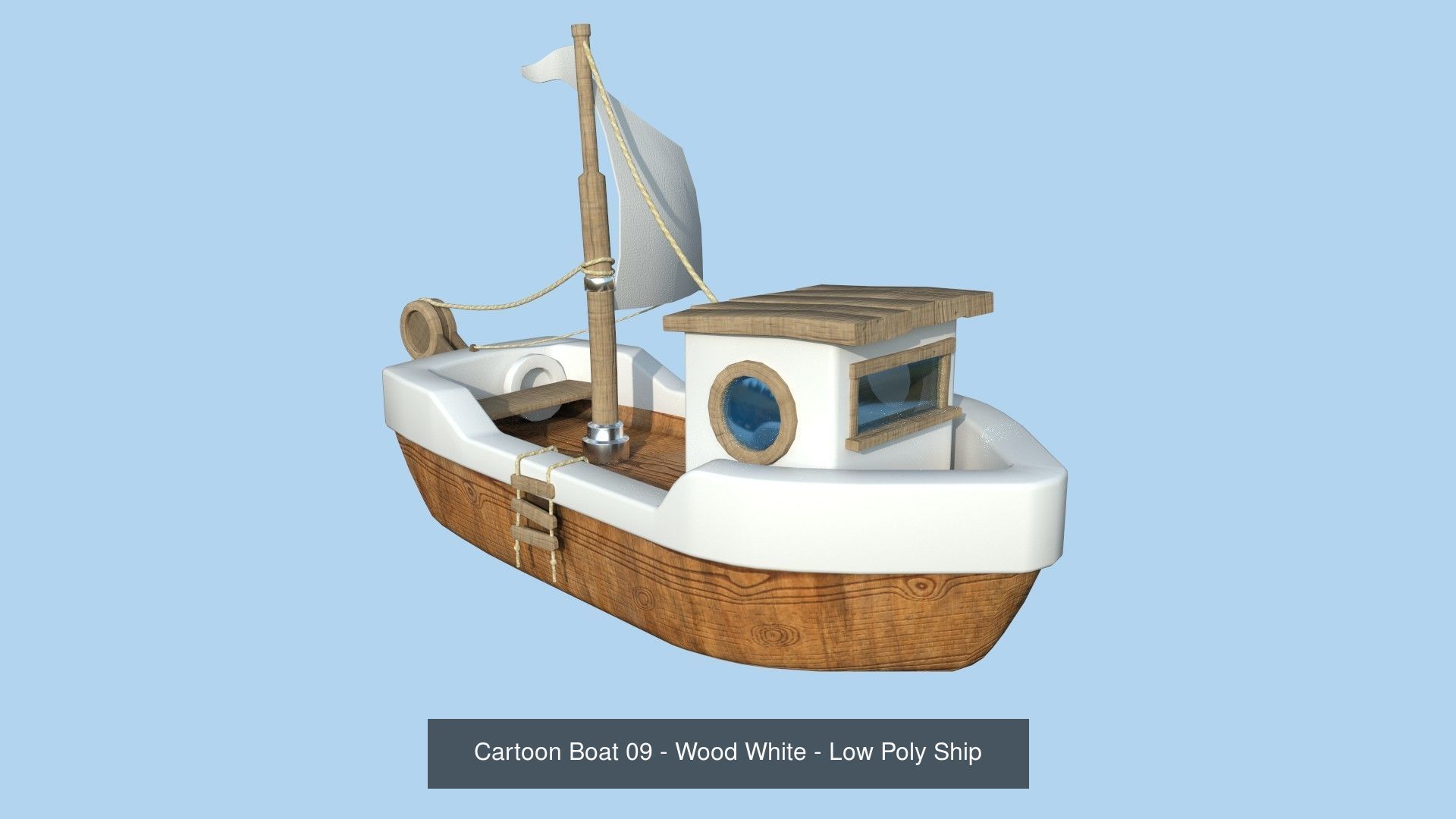 10 Cartoon Boat Collection - Low Poly Ships _10