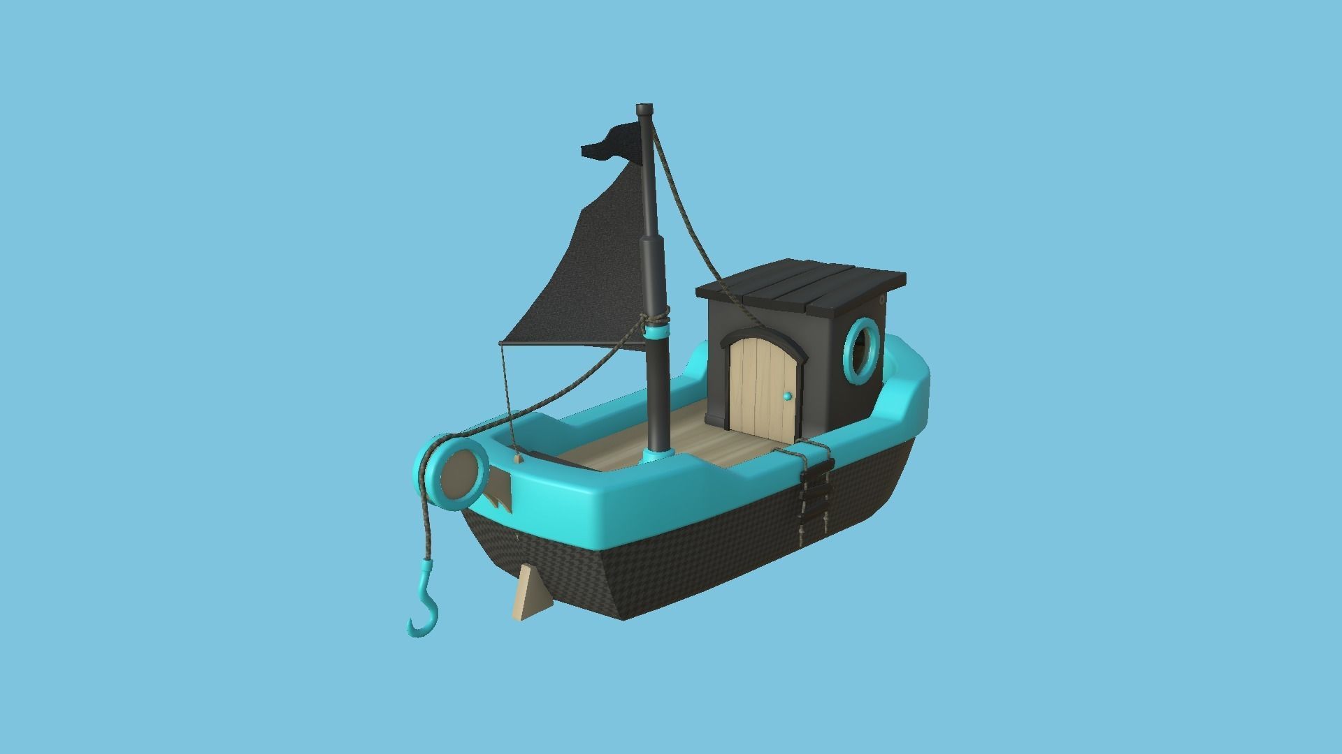 10 Cartoon Boat Collection - Low Poly Ships _40