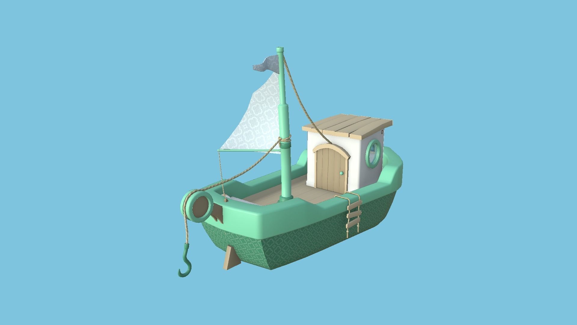 10 Cartoon Boat Collection - Low Poly Ships _59