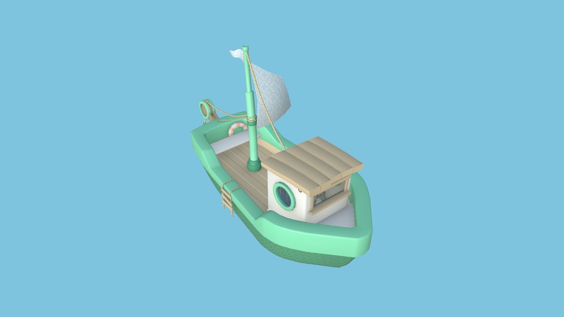 10 Cartoon Boat Collection - Low Poly Ships _41