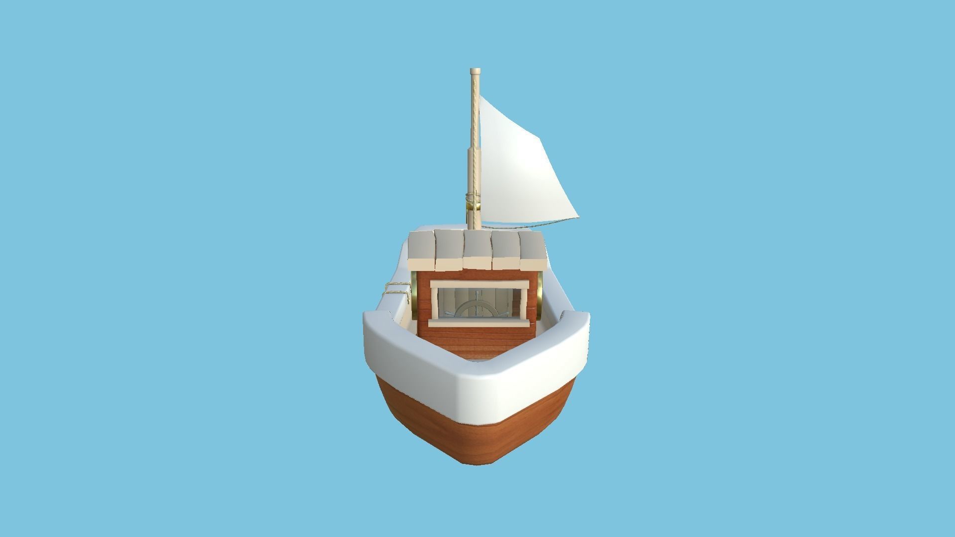10 Cartoon Boat Collection - Low Poly Ships _21