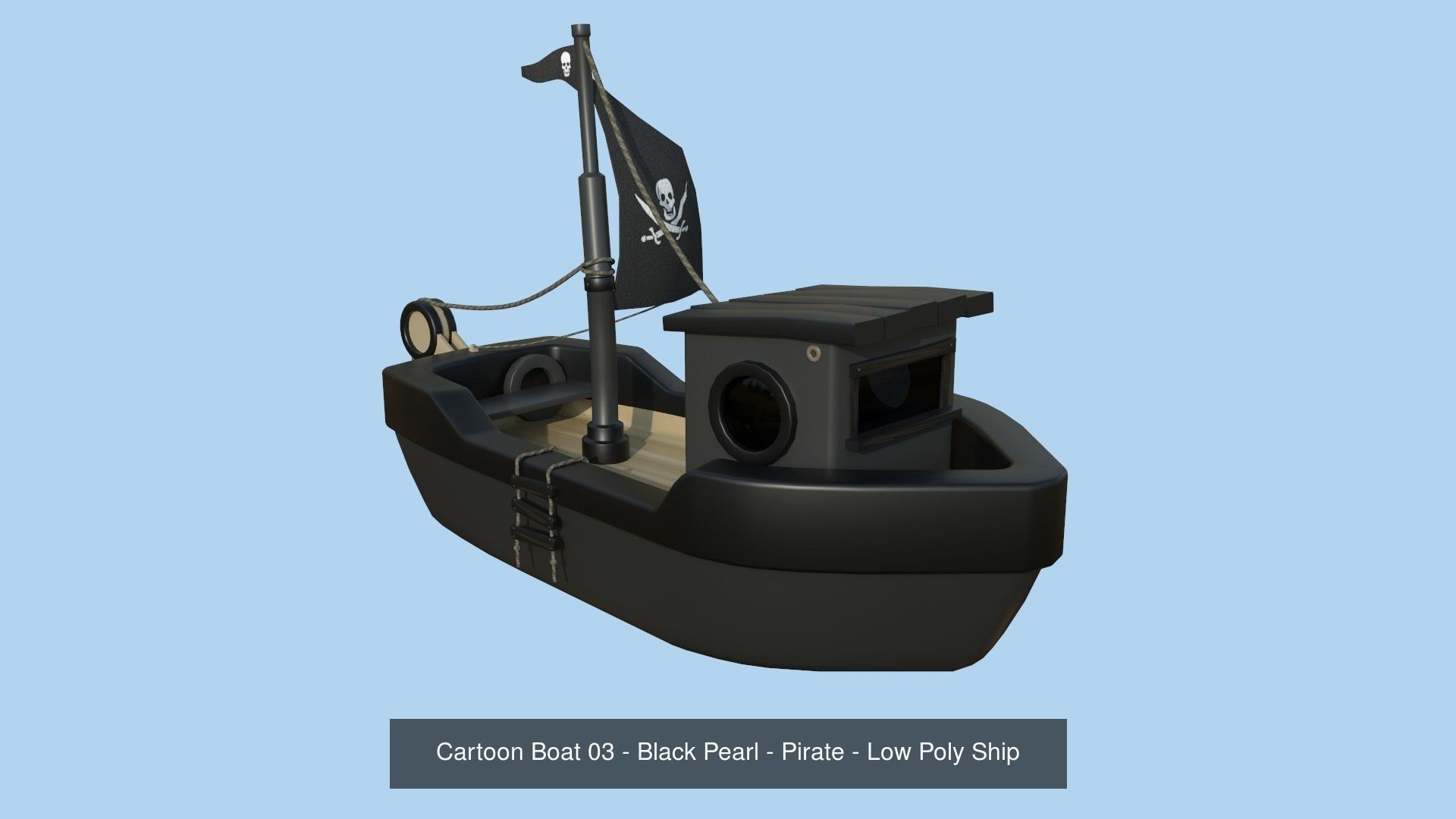 10 Cartoon Boat Collection - Low Poly Ships _4