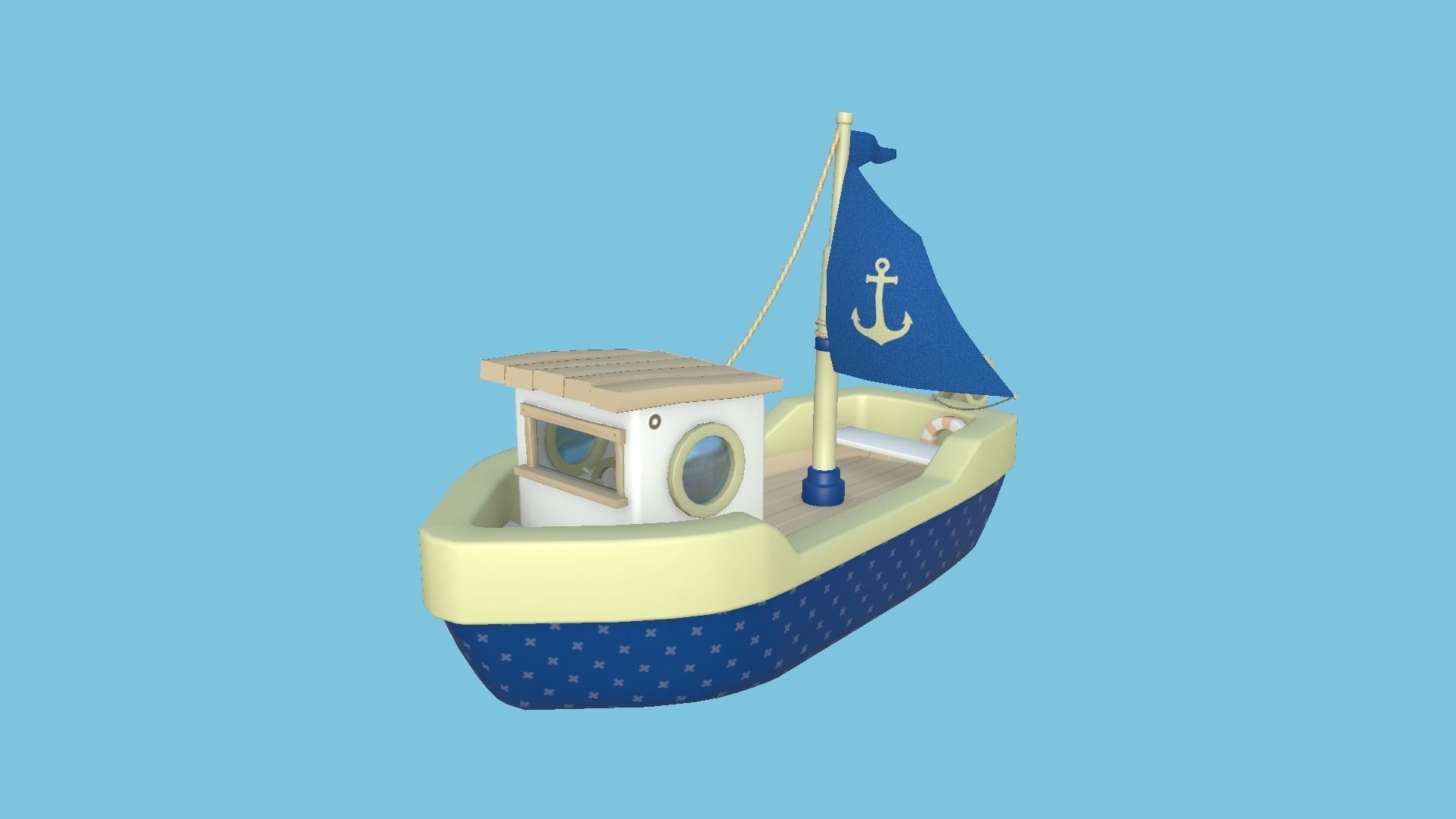 10 Cartoon Boat Collection - Low Poly Ships _31