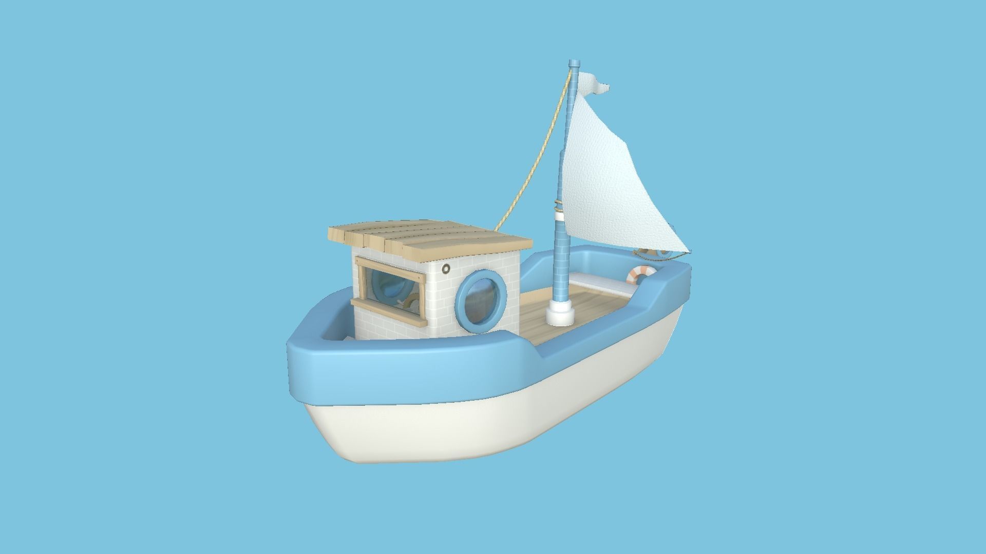 10 Cartoon Boat Collection - Low Poly Ships _28