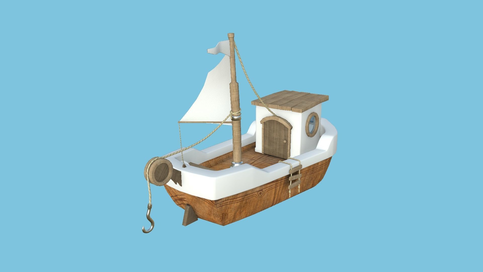 10 Cartoon Boat Collection - Low Poly Ships _58