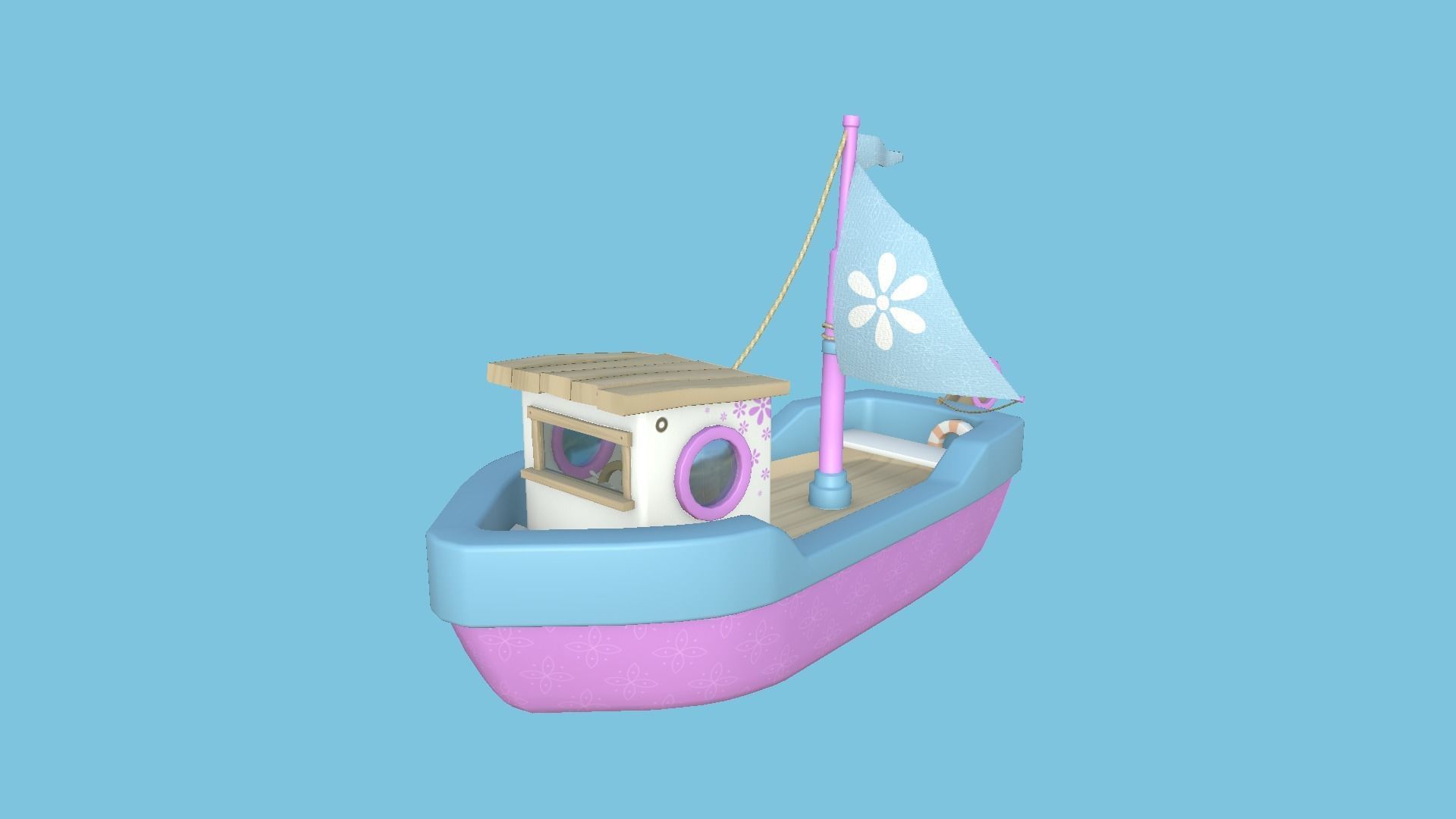 10 Cartoon Boat Collection - Low Poly Ships _34