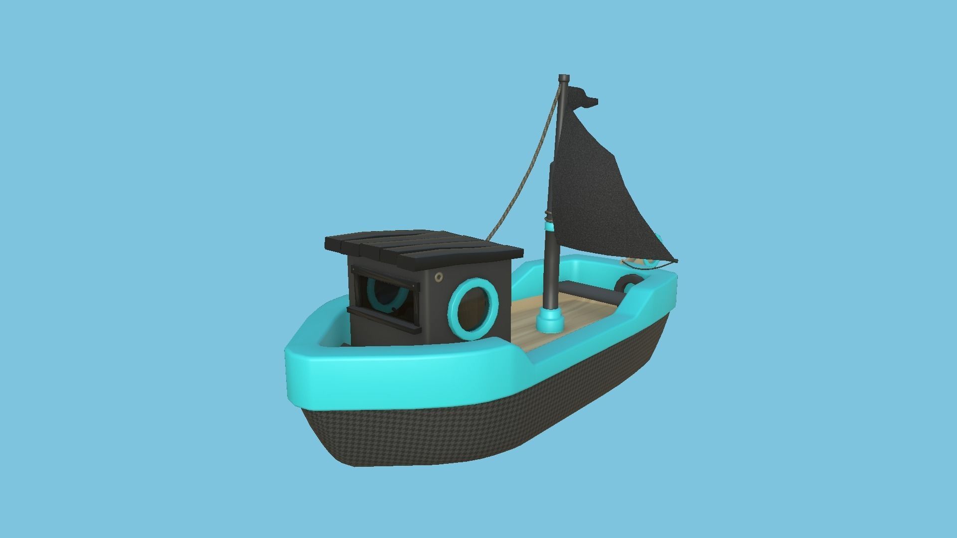 10 Cartoon Boat Collection - Low Poly Ships _35