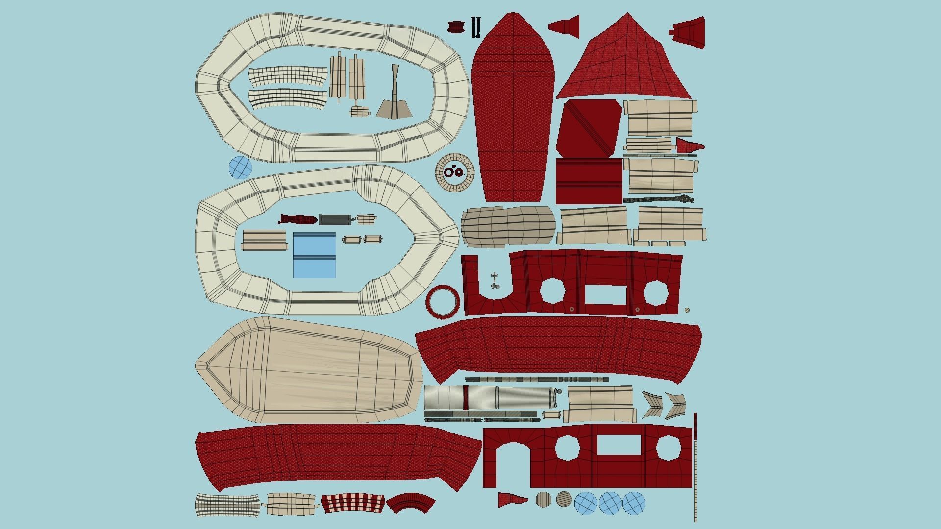 10 Cartoon Boat Collection - Low Poly Ships _75