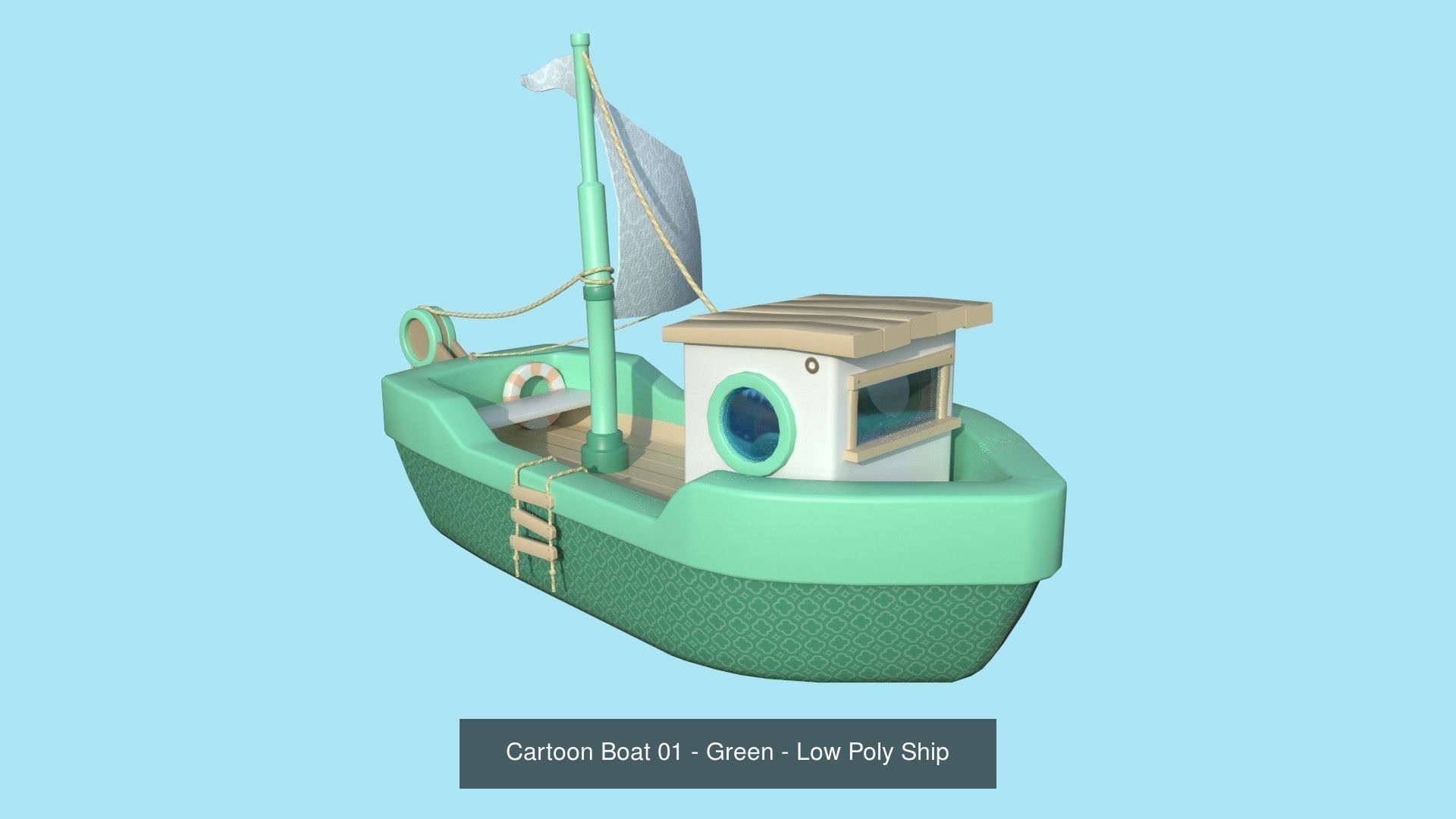 10 Cartoon Boat Collection - Low Poly Ships _2