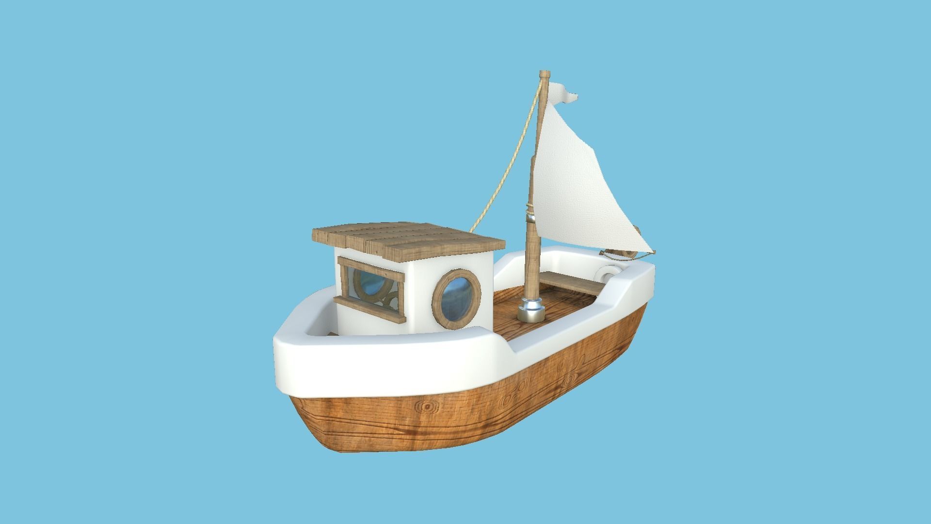 10 Cartoon Boat Collection - Low Poly Ships _33
