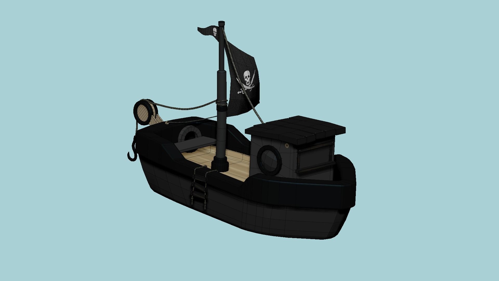 10 Cartoon Boat Collection - Low Poly Ships _61