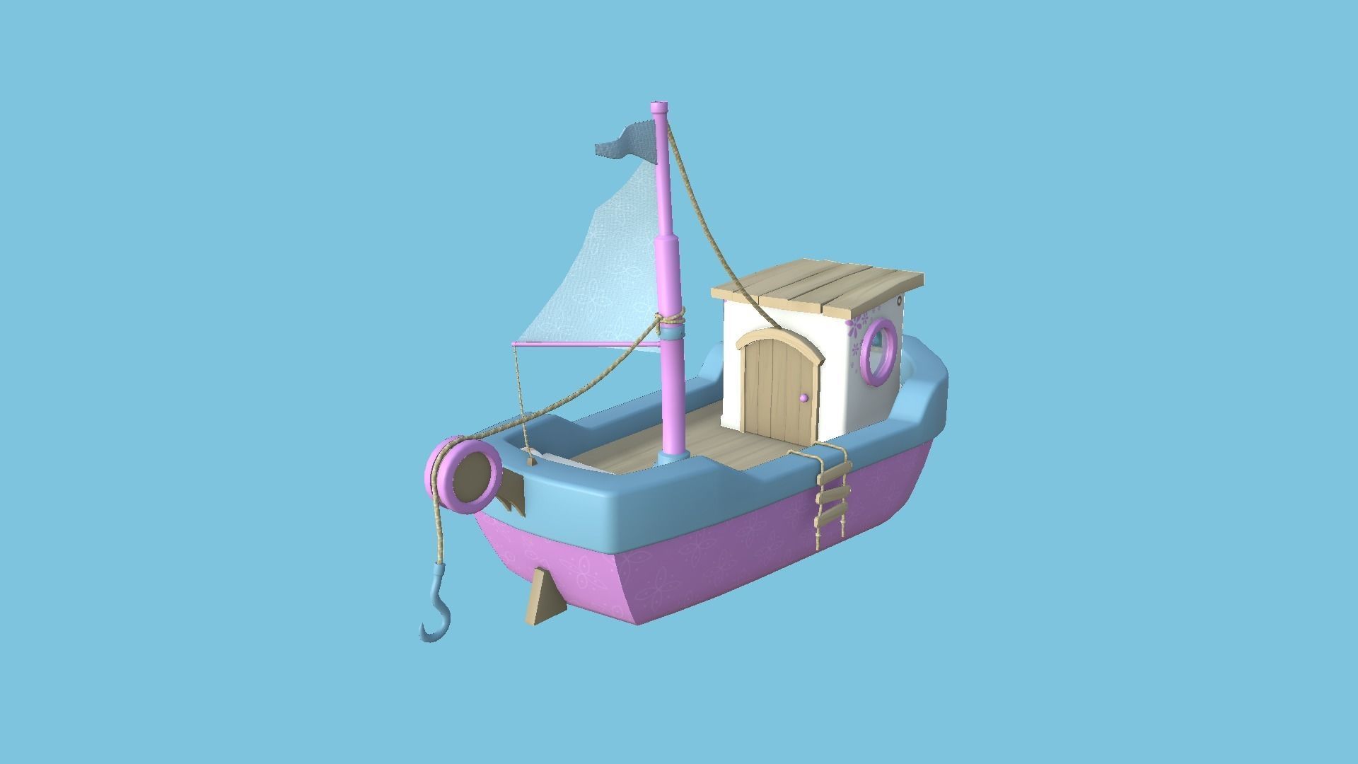 10 Cartoon Boat Collection - Low Poly Ships _29