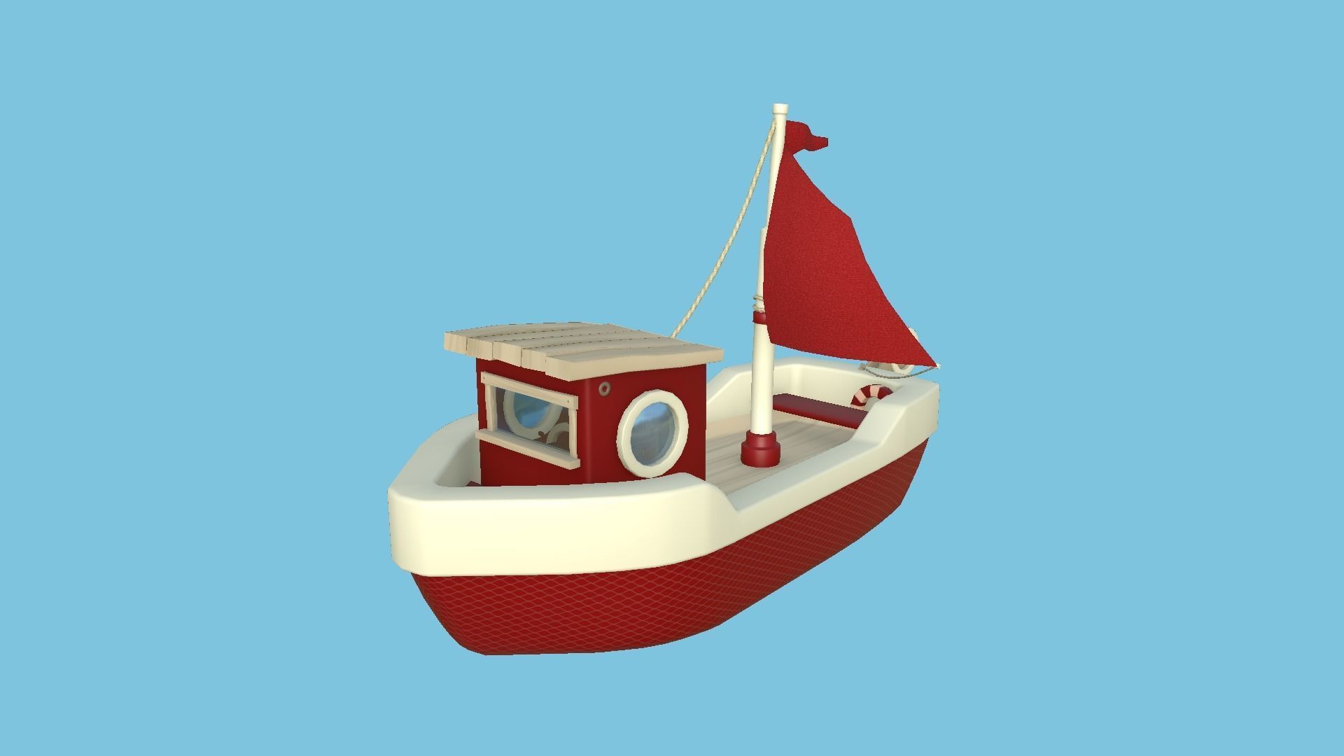 10 Cartoon Boat Collection - Low Poly Ships _32