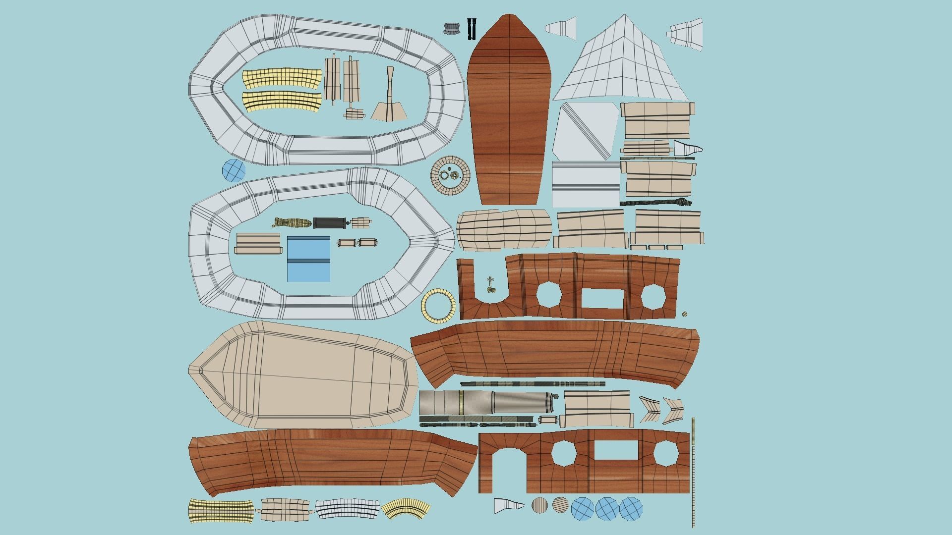 10 Cartoon Boat Collection - Low Poly Ships _69