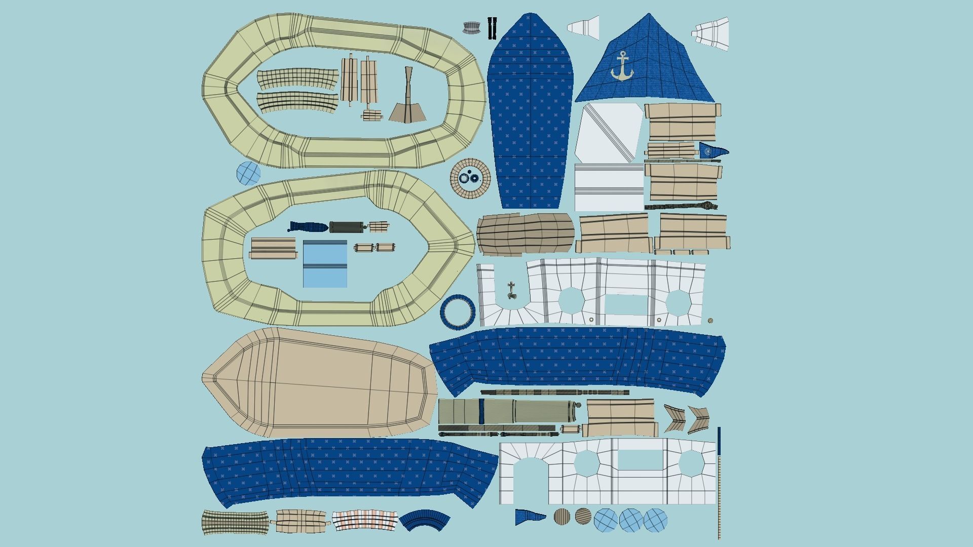 10 Cartoon Boat Collection - Low Poly Ships _74