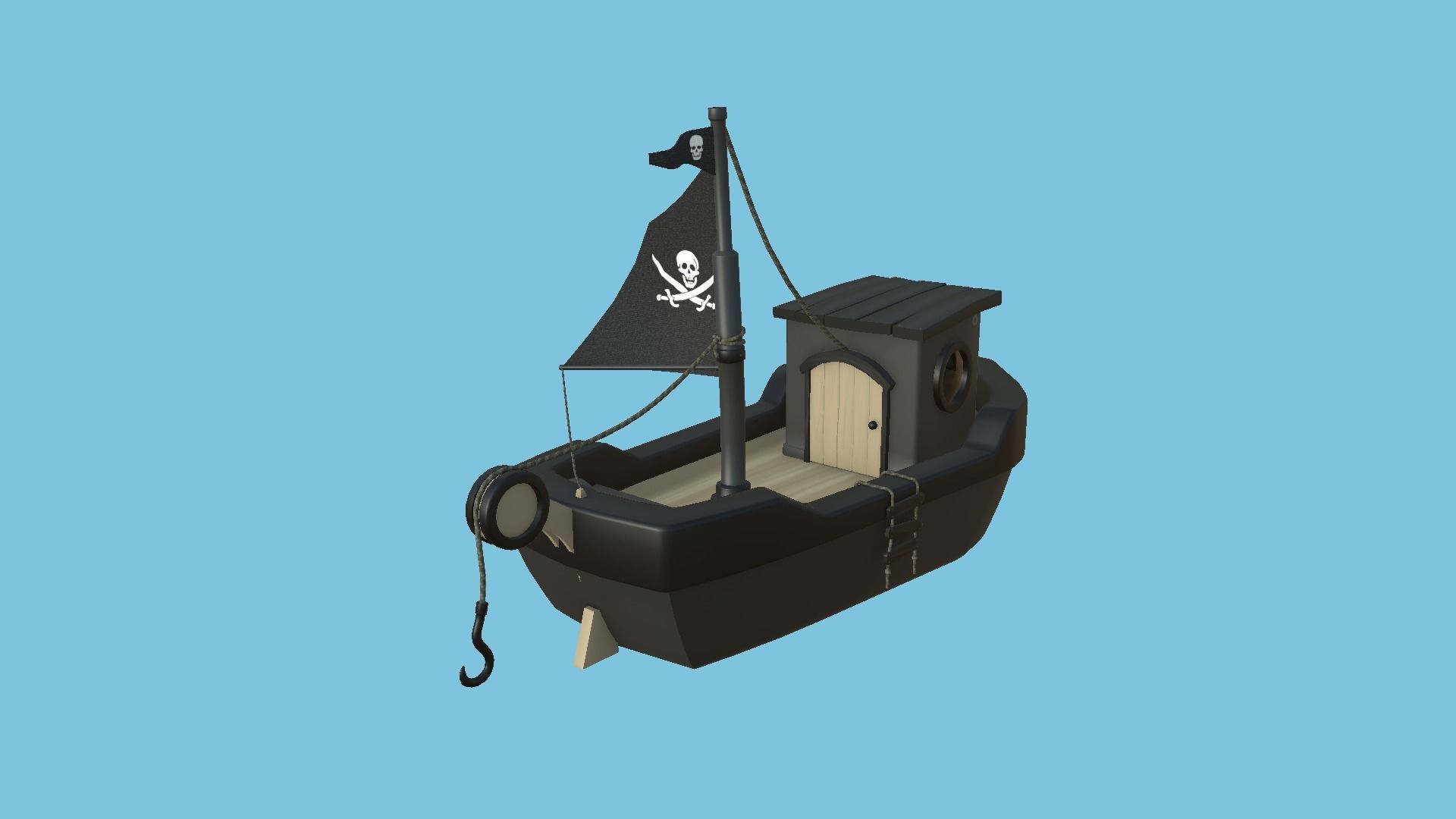 10 Cartoon Boat Collection - Low Poly Ships _50