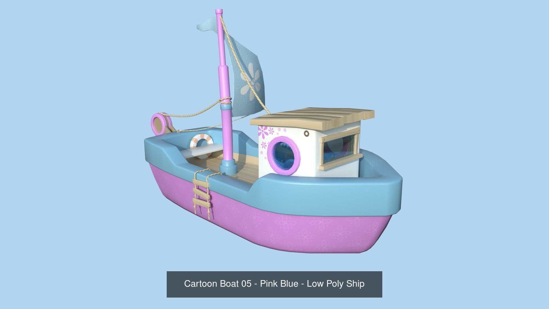 10 Cartoon Boat Collection - Low Poly Ships _6