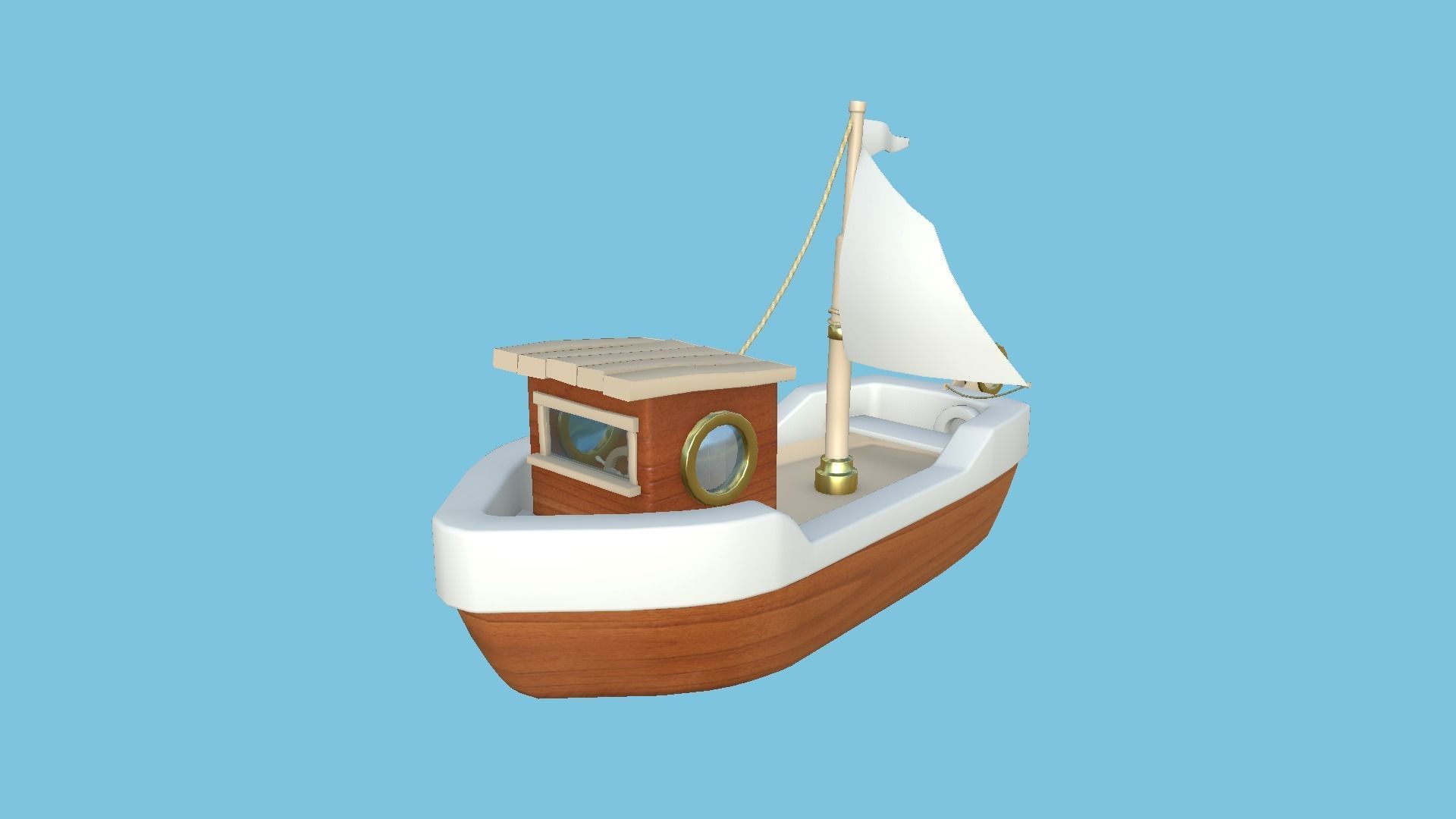 10 Cartoon Boat Collection - Low Poly Ships _60