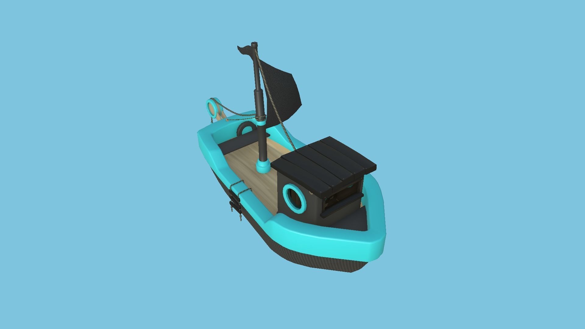 10 Cartoon Boat Collection - Low Poly Ships _57
