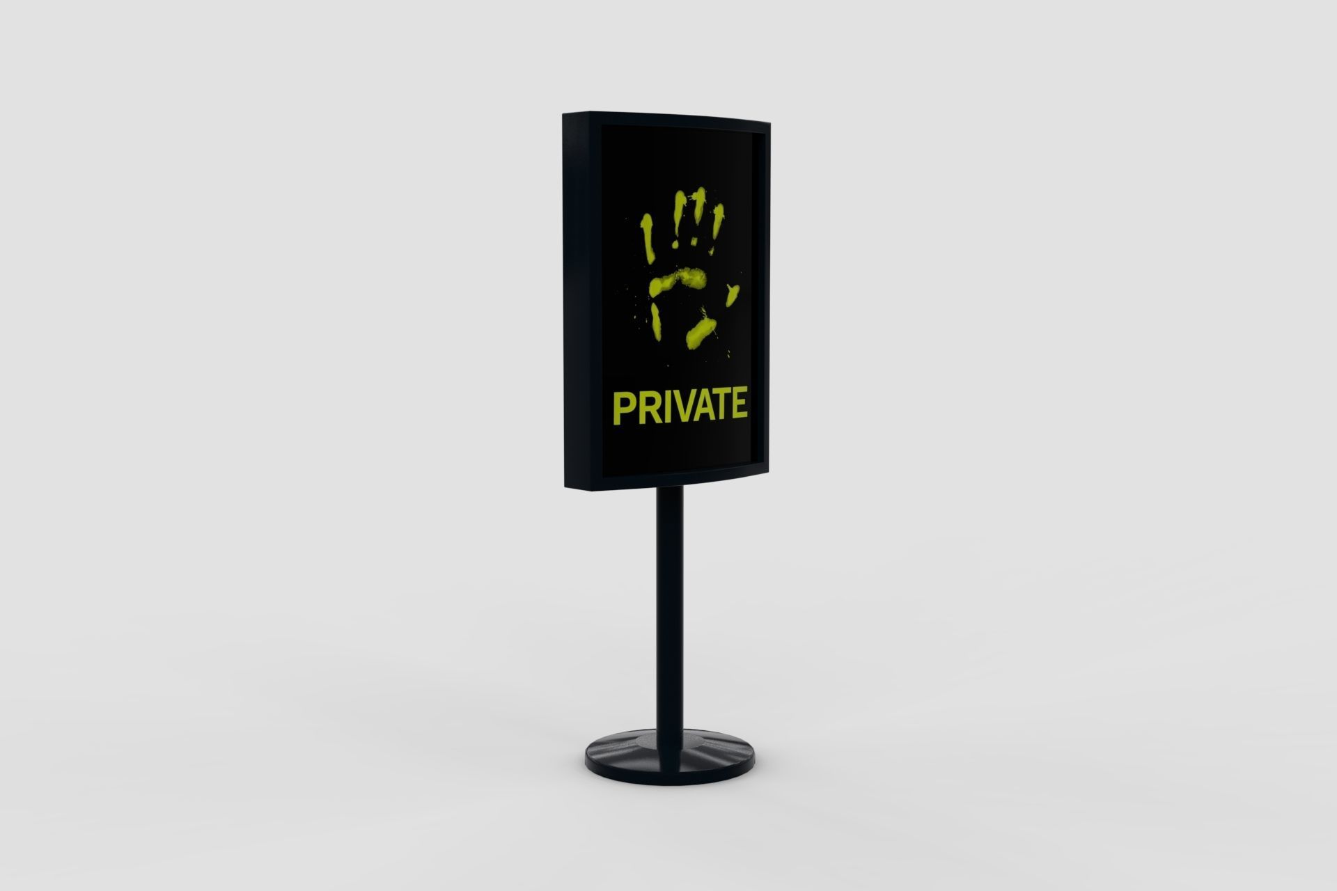 Metallic Stand or Plastic V2 PBR Low-poly 3D model_3