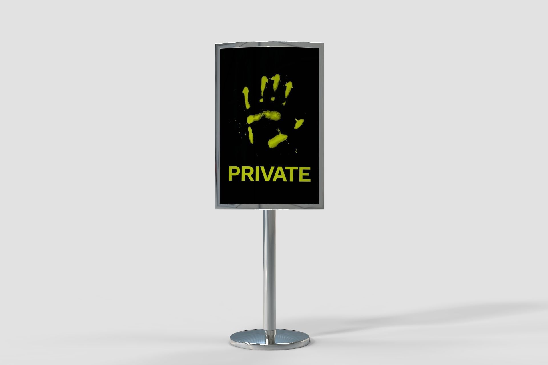 Metallic Stand or Plastic V2 PBR Low-poly 3D model_4