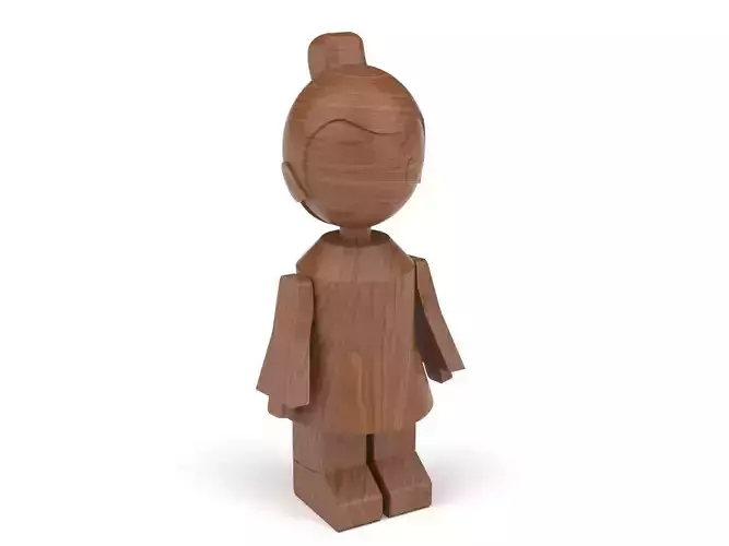 Wooden toy boy 02