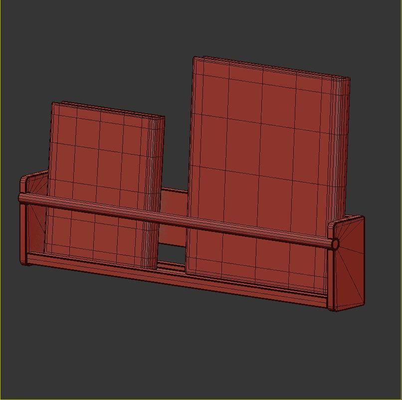 Flisat Table and Chairs set 3D model_6