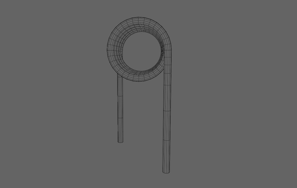 Coil - Bobina - Electronic parts Low-poly 3D model_13