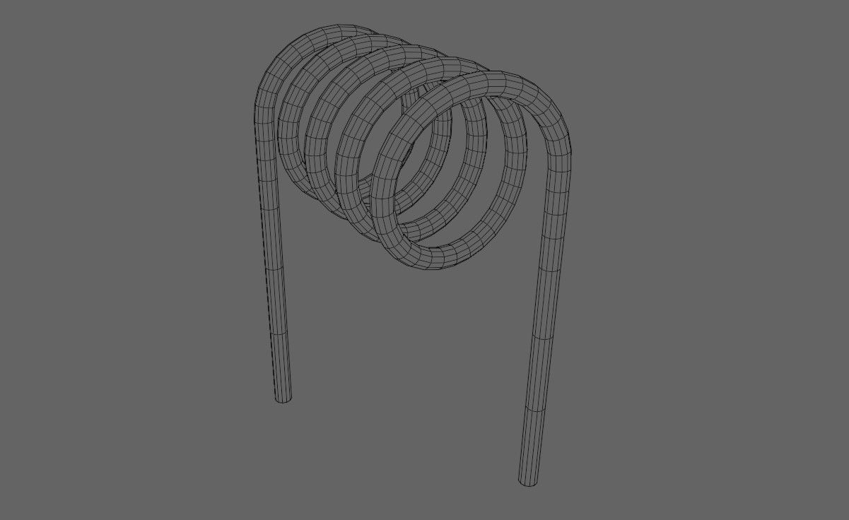 Coil - Bobina - Electronic parts Low-poly 3D model_20