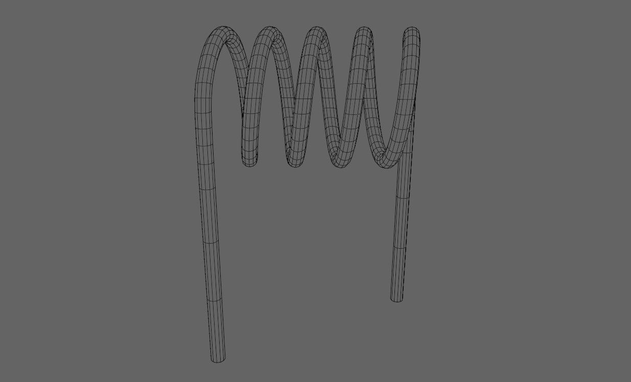 Coil - Bobina - Electronic parts Low-poly 3D model_14
