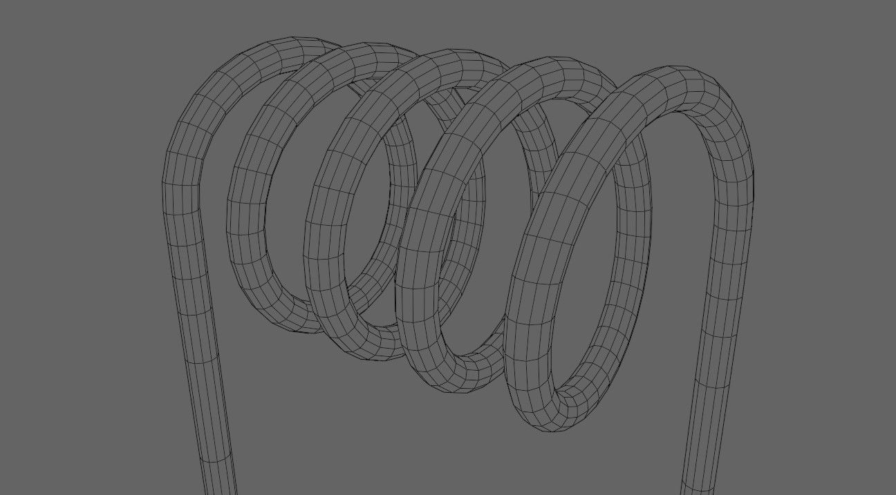 Coil - Bobina - Electronic parts Low-poly 3D model_18