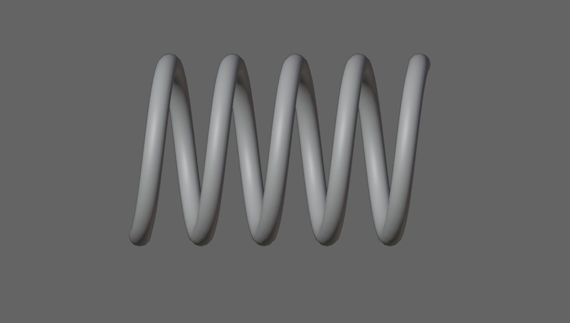 Coil - Bobina - Electronic parts Low-poly 3D model_9