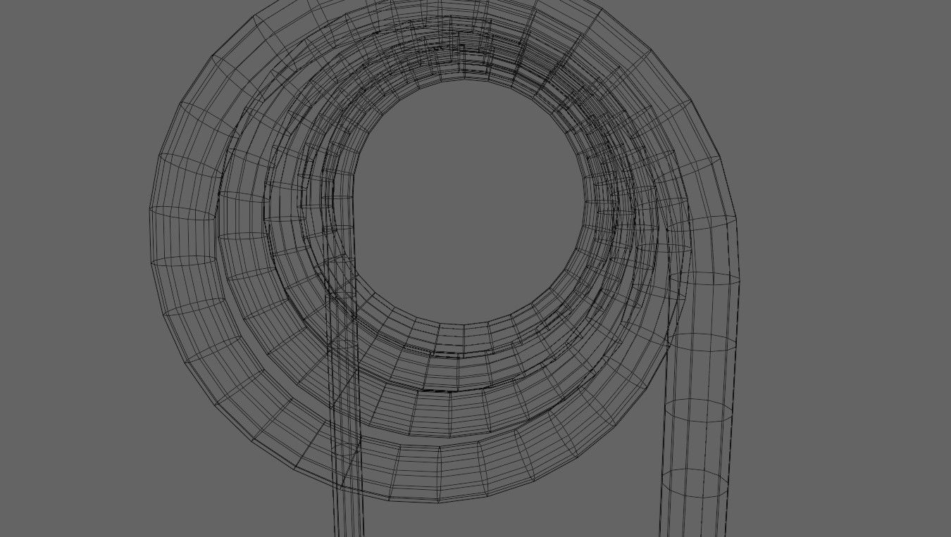 Coil - Bobina - Electronic parts Low-poly 3D model_17