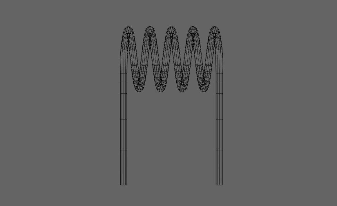 Coil - Bobina - Electronic parts Low-poly 3D model_15