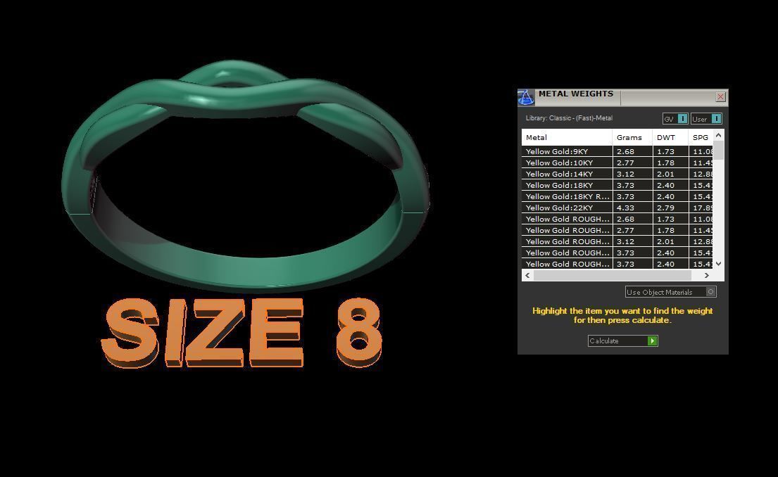 Half Weave Band Mix Size 3D print model_10