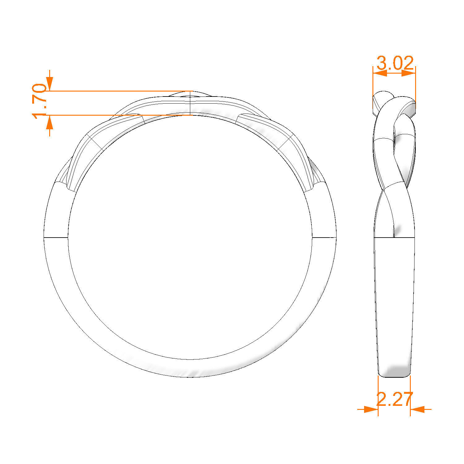 Half Weave Band Mix Size 3D print model_18