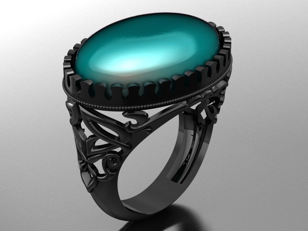 flora ring 04 3D print model_1