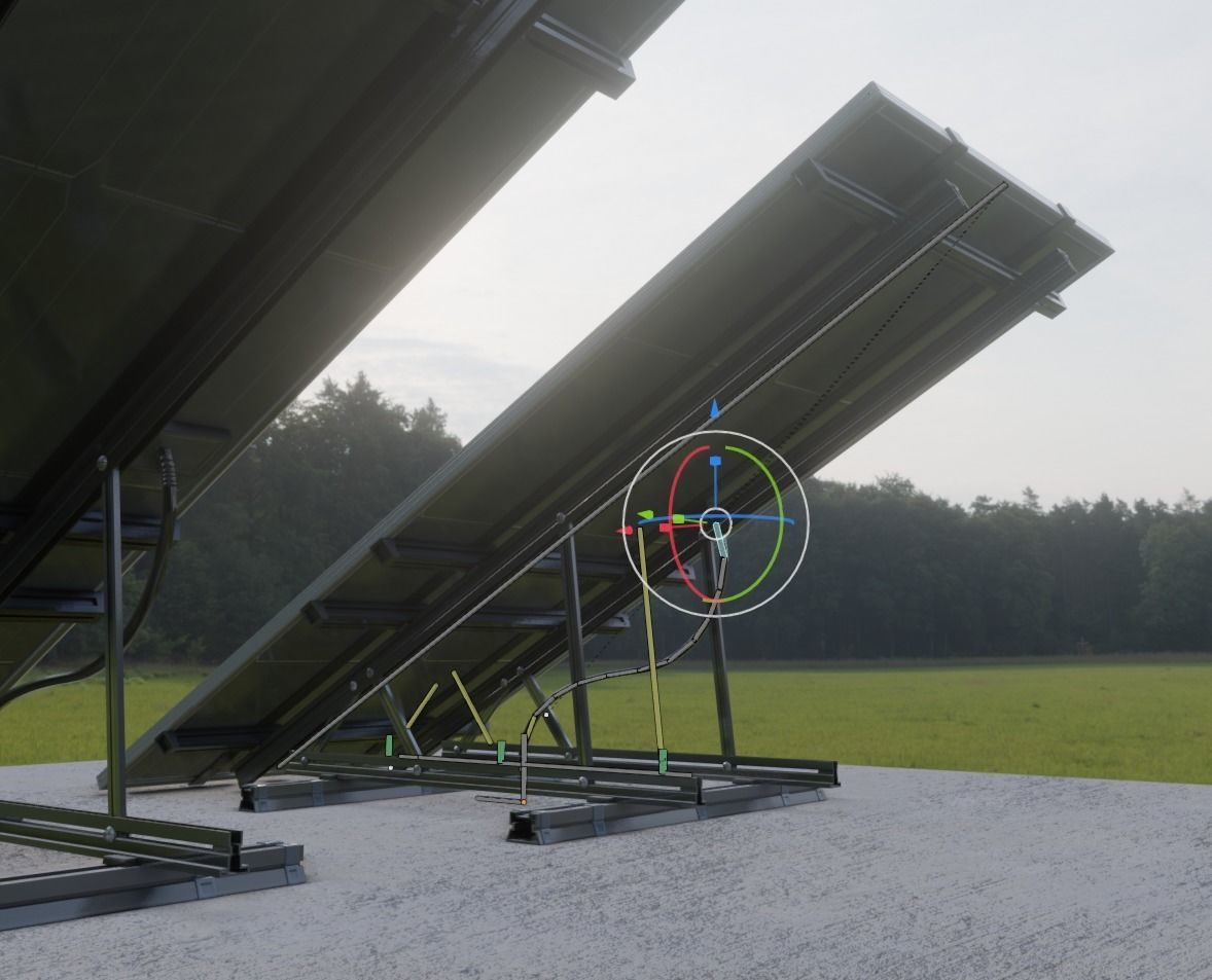 Solar Panels Rigged - New Versions Low-poly 3D model_8
