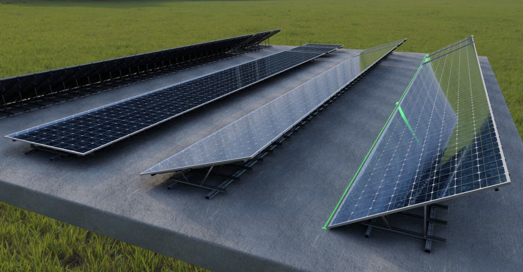 Solar Panels Rigged - New Versions Low-poly 3D model_15